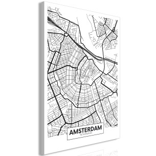 Tablou Map Of Amsterdam (1...