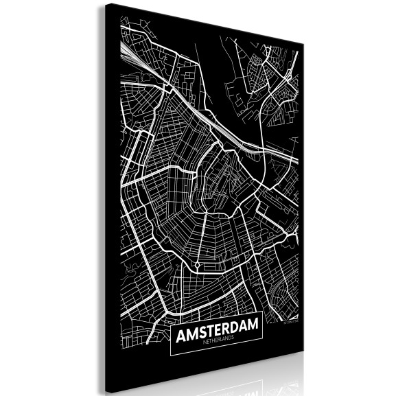 Tablou Dark Map Of Amsterdam (1 Part)...