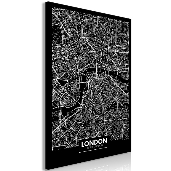 Tablou Dark Map Of London (1 Part)...