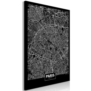 Tablou Dark Map Of Paris (1...