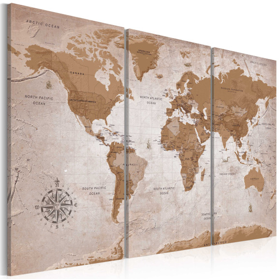 Tablou Vintage Map: Oriental Travels