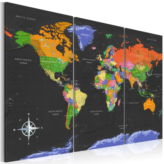 Tablou Maps: Dark Depth