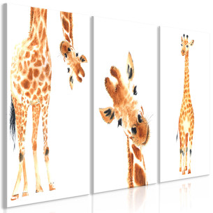 Tablou Funny Giraffes (3...