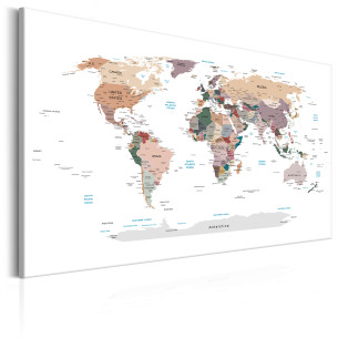 Tablou World Map: Where Today?