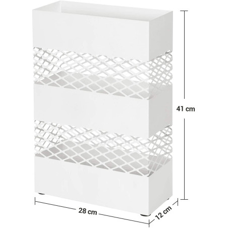 Suport Umbrela Fence White, 28 x 12 x 41 cm-01