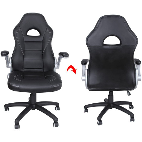 Scaun Birou Office, Ergonomic Si Cotiera Reglabilă, 85 x 66 x 34 cm-01