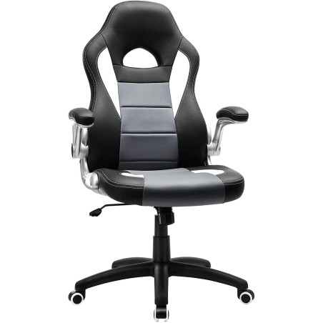 Scaun Birou Office Racing, Ergonomic, Gri, 54 x 48 x 46 Cm-01