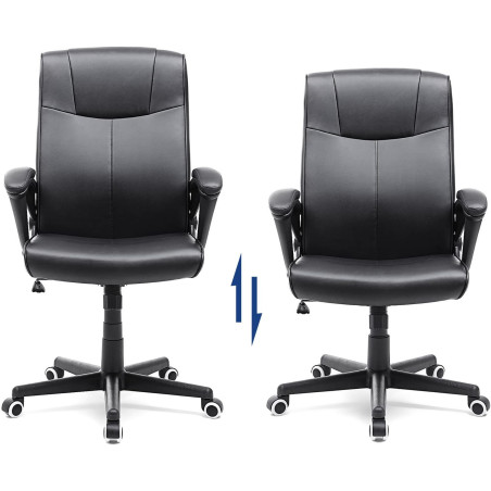 Scaun Birou Office Swivel,Negru, 66 X 66 X 110 Cm-01