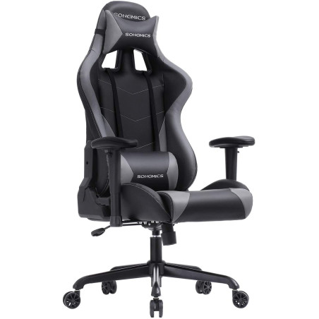 Scaun Birou Ergonomic Gaming Free, Gri&Negru, 69 x 71 x 128 Cm-01