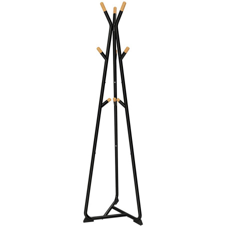 Cuier Haine Trio 3, Negru, 49 x 49 x 172 cm-01