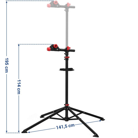 Stand reparatii biciclete Modulo 1,  141,5 cm x 114 cm-01