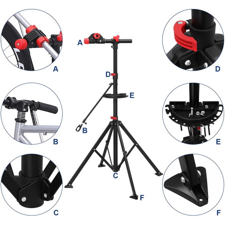 Stand reparatii biciclete Modulo 1,  141,5 cm x 114 cm-01