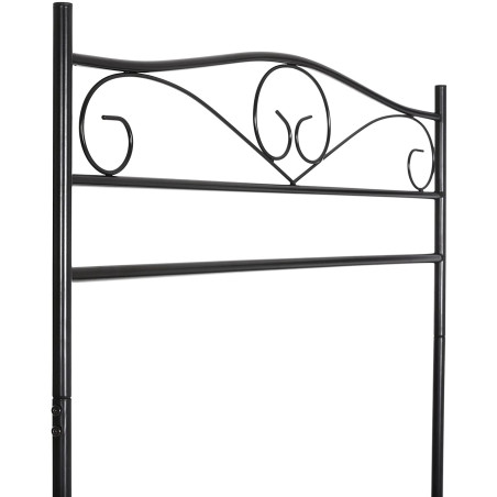 Cuier Haine Iron 2, Negru, 90 x 44.5 x 173 cm-01