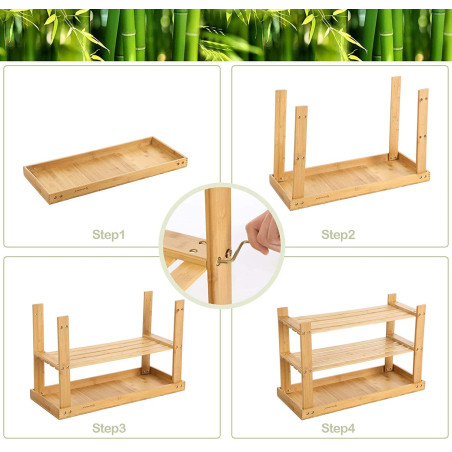 Organizator Pantofi Bamboo 1, 70 x 28 x 45 cm-01