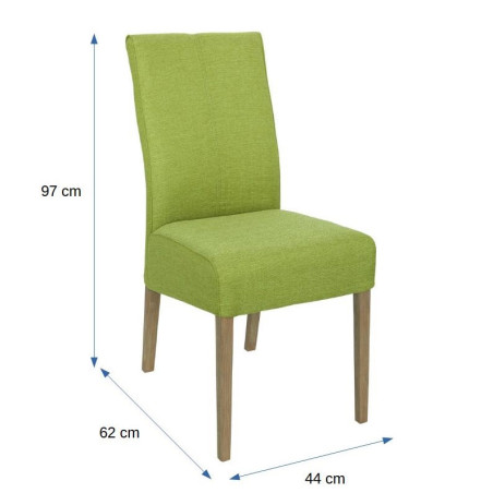 Scaun Elke, Verde, 44 x 62 x 97.5 Cm-01