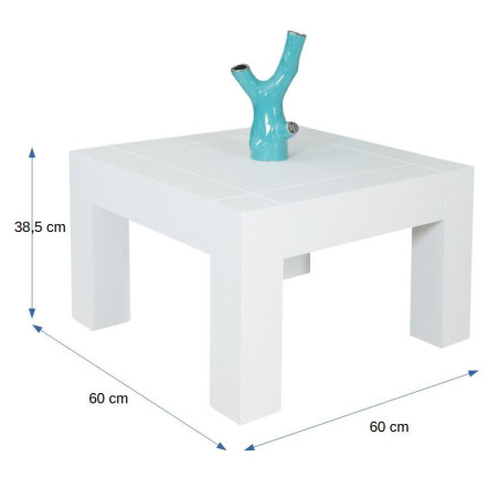 Masa Cafea Cube Alb, 600 x 600 x 385 mm.-01