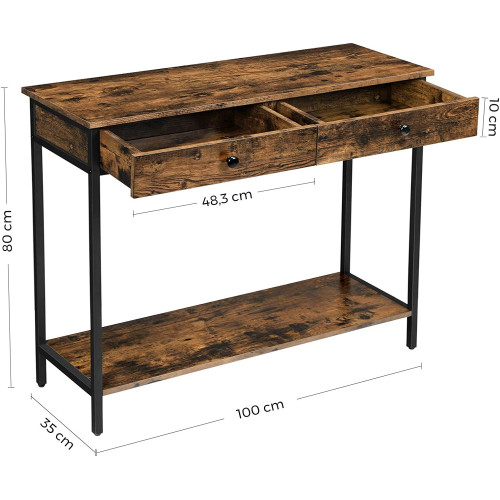 Consola Vintage, Maro, 100 x 35 x 80 cm