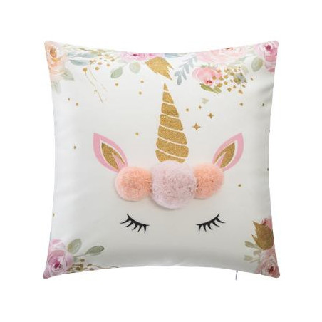 Perna Unicorn Pom Pom 40 X 40 cm-01