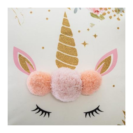 Perna Unicorn Pom Pom 40 X 40 cm-01