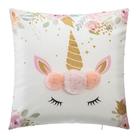 Perna Unicorn Pom Pom 40 X 40 cm-01