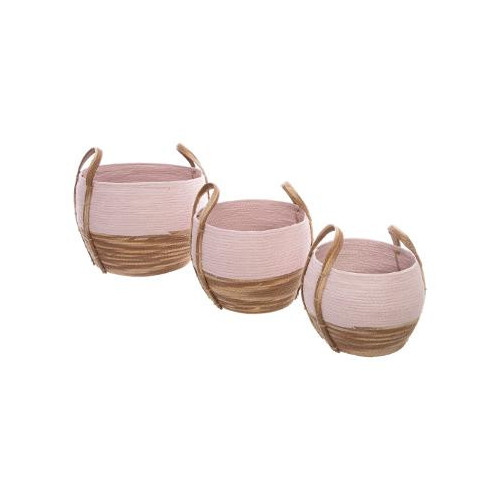 Set 3 Cosuri De Depozitare Pink Seagrass