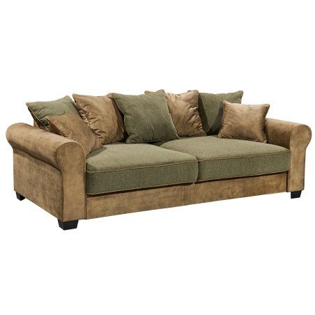 Canapea Fixa Aura, Olive, 215 x 95 x 115 cm-01