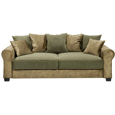 Canapea Fixa Aura, Olive, 215 x 95 x 115 cm-01