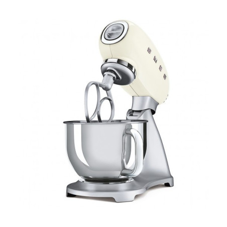 Mixer Cu Bol SMEG SMF02CREU, Stilul Anilor 50, Crem, 4.8 L-01