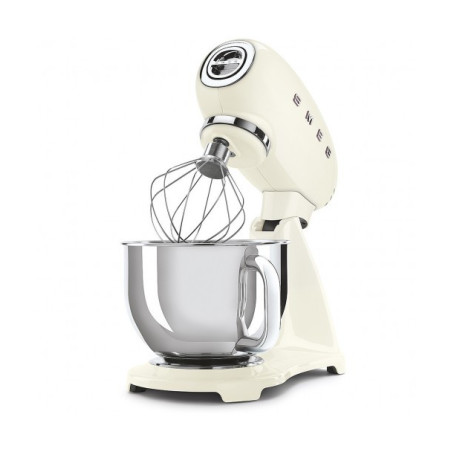 Mixer Cu Bol SMEG SMF03CREU, Stilul Anilor 50, Crem, 4.8 L-01