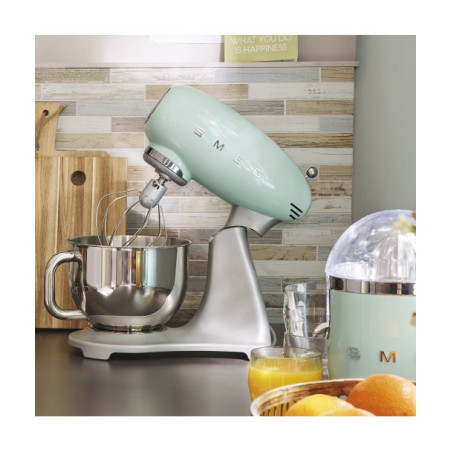 Mixer Cu Bol SMEG SMF02PGEU, Stilul Anilor 50, Verde Pastel, 4.8 L-01