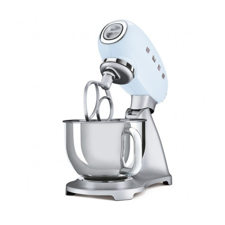 Mixer Cu Bol SMEG SMF02PBEU, Stilul Anilor 50, Albastru Pastel, 4.8 L-01