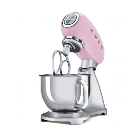 Mixer Cu Bol SMEG SMF02PKEU, Stilul Anilor 50, Roz, 4.8 L-01