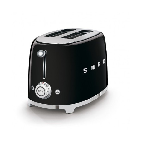 Toaster 2 Felii SMEG TSF01BLEU, Stilul Anilor 50 ,Negru-01