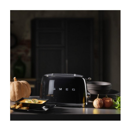 Toaster 2 Felii SMEG TSF01BLEU, Stilul Anilor 50 ,Negru-01