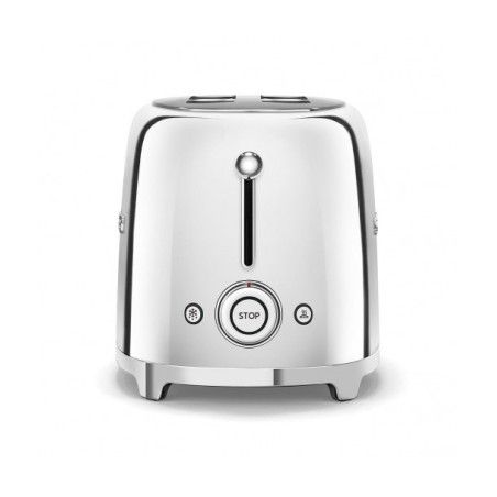 Toaster 2 Felii SMEG TSF01SSEU, Stilul Anilor 50 ,Crom-01