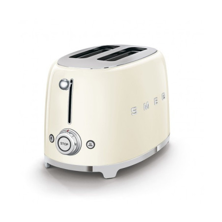 Toaster 2 Felii SMEG TSF01CREU, Stilul Anilor 50, Crem-01