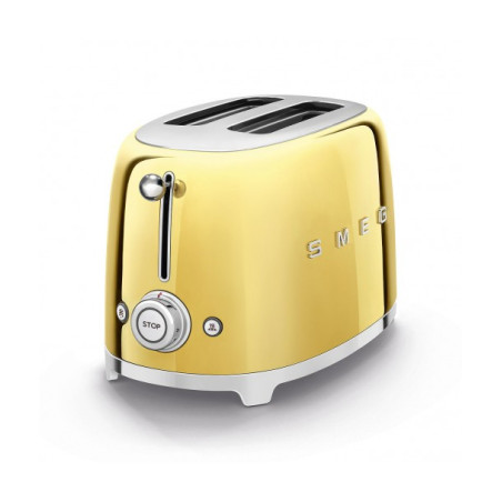 Toaster 2 Felii SMEG TSF01GOEU, Stilul Anilor 50, Auriu-01