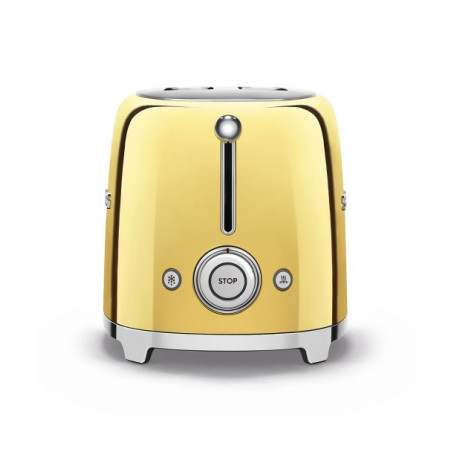 Toaster 2 Felii SMEG TSF01GOEU, Stilul Anilor 50, Auriu-01