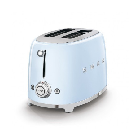 Toaster 2 Felii SMEG TSF01PBEU, Stilul Anilor 50, Albastru Pastel-01