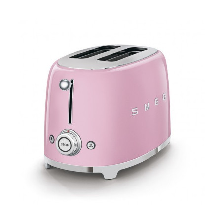 Toaster 2 Felii SMEG TSF01PKEU, Stilul Anilor 50, Roz-01