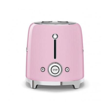 Toaster 2 Felii SMEG TSF01PKEU, Stilul Anilor 50, Roz-01