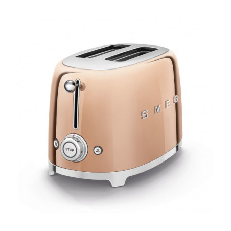 Toaster 2 Felii SMEG TSF01RGEU, Stilul Anilor 50, Auriu Roze-01