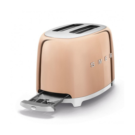 Toaster 2 Felii SMEG TSF01RGEU, Stilul Anilor 50, Auriu Roze-01