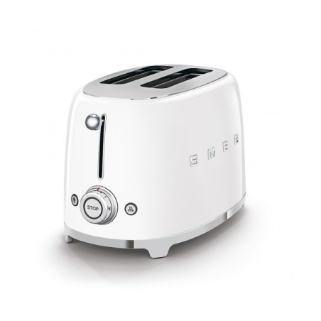 Toaster 2 Felii SMEG TSF01WHEU, Stilul Anilor 50, Alb-01