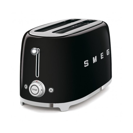 Toaster 4 Felii SMEG TSF02BLEU, Stilul Anilor 50, Crom-01