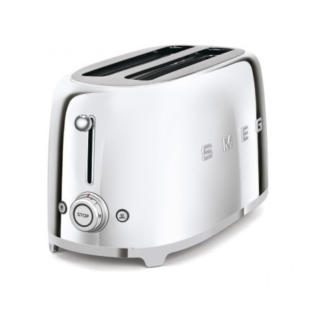 Toaster 4 Felii SMEG TSF02SSEU, Stilul Anilor 50, Crom-01