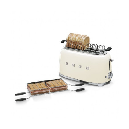 Toaster 4 Felii SMEG TSF02CREU, Stilul Anilor 50, Crem-01