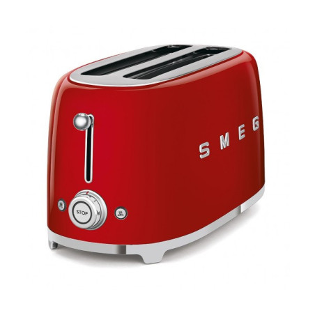 Toaster 4 Felii SMEG TSF02RDEU, Stilul Anilor 50, Rosu-01