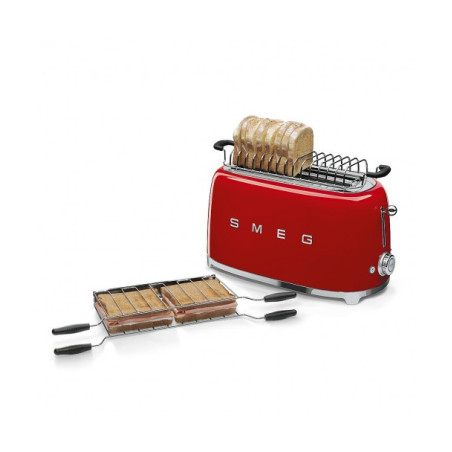 Toaster 4 Felii SMEG TSF02RDEU, Stilul Anilor 50, Rosu-01