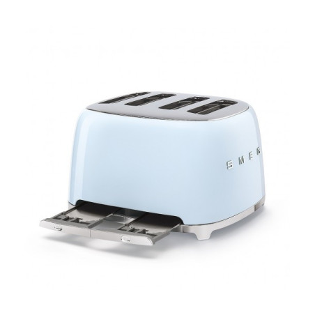 Toaster 4 Felii SMEG TSF03PBEU, Stilul Anilor 50, Albastru Pastel-01